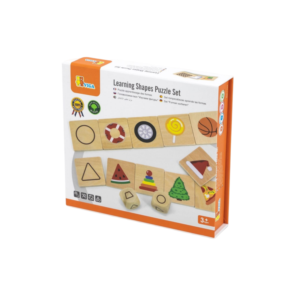 Viga Learning Shapes Puzzle Set