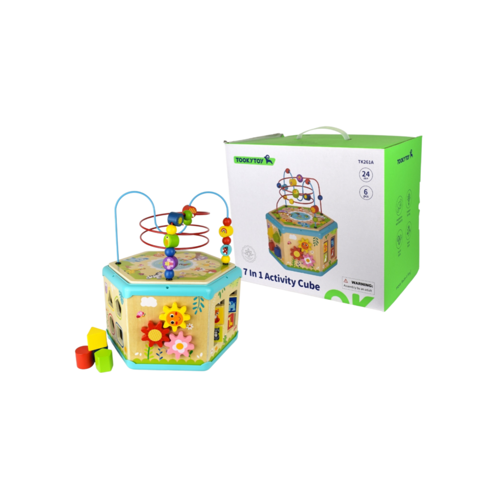 Tooky Toy 7 In 1 Activity Cube