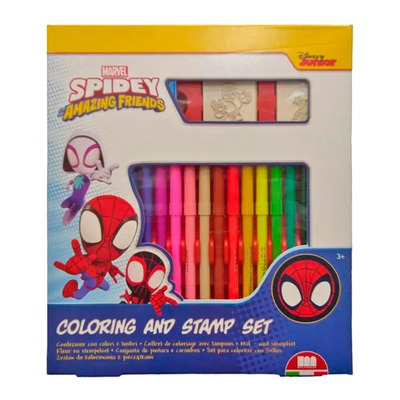 Multiprint Italia Spidey & Amazing Friends 18 Pieces Felt-Tip Pens