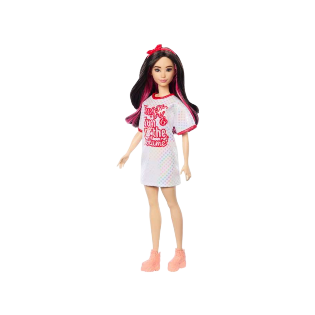 Mattel Barbie  Fashionistas  Doll - Red Mesh Dress