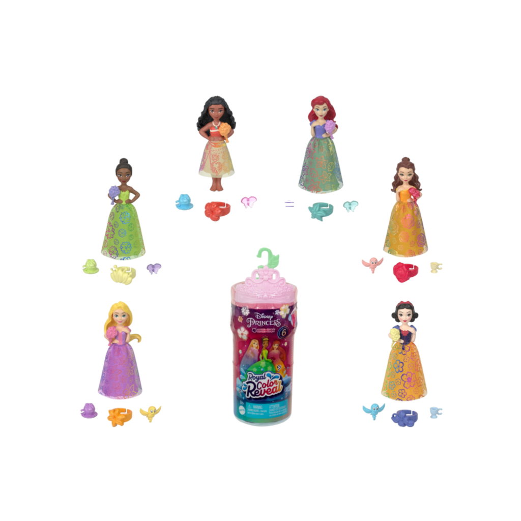 Mattel Disney Princess Small Doll - Royal Reveal Flower Spring Assorted