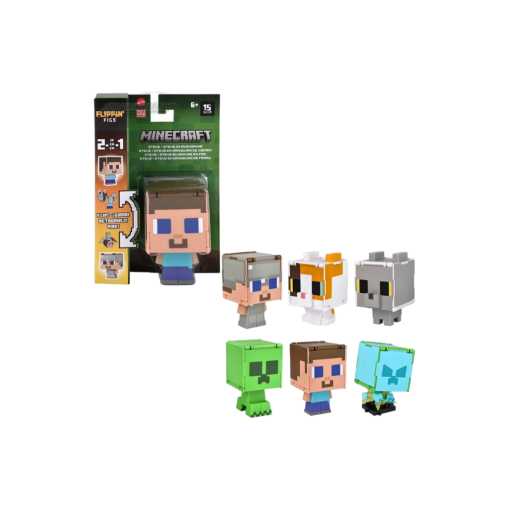 Mattel Minecraft Flippin' Figures Assorted