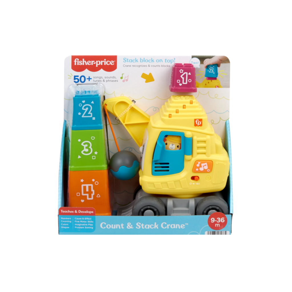 Mattel Fisher-Price Count & Stack Crane