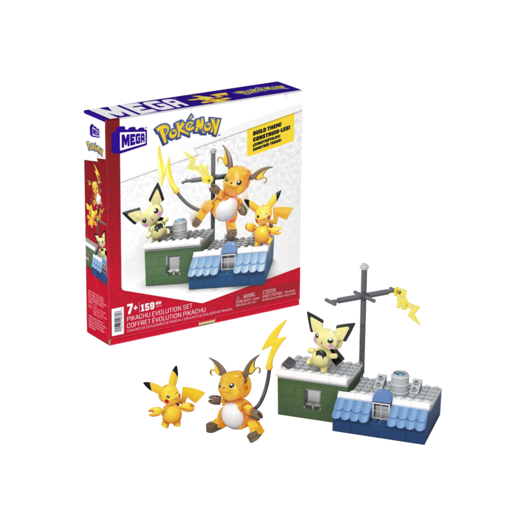 Mattel Mega Bloks Pokemon Pikachu Evolution Set