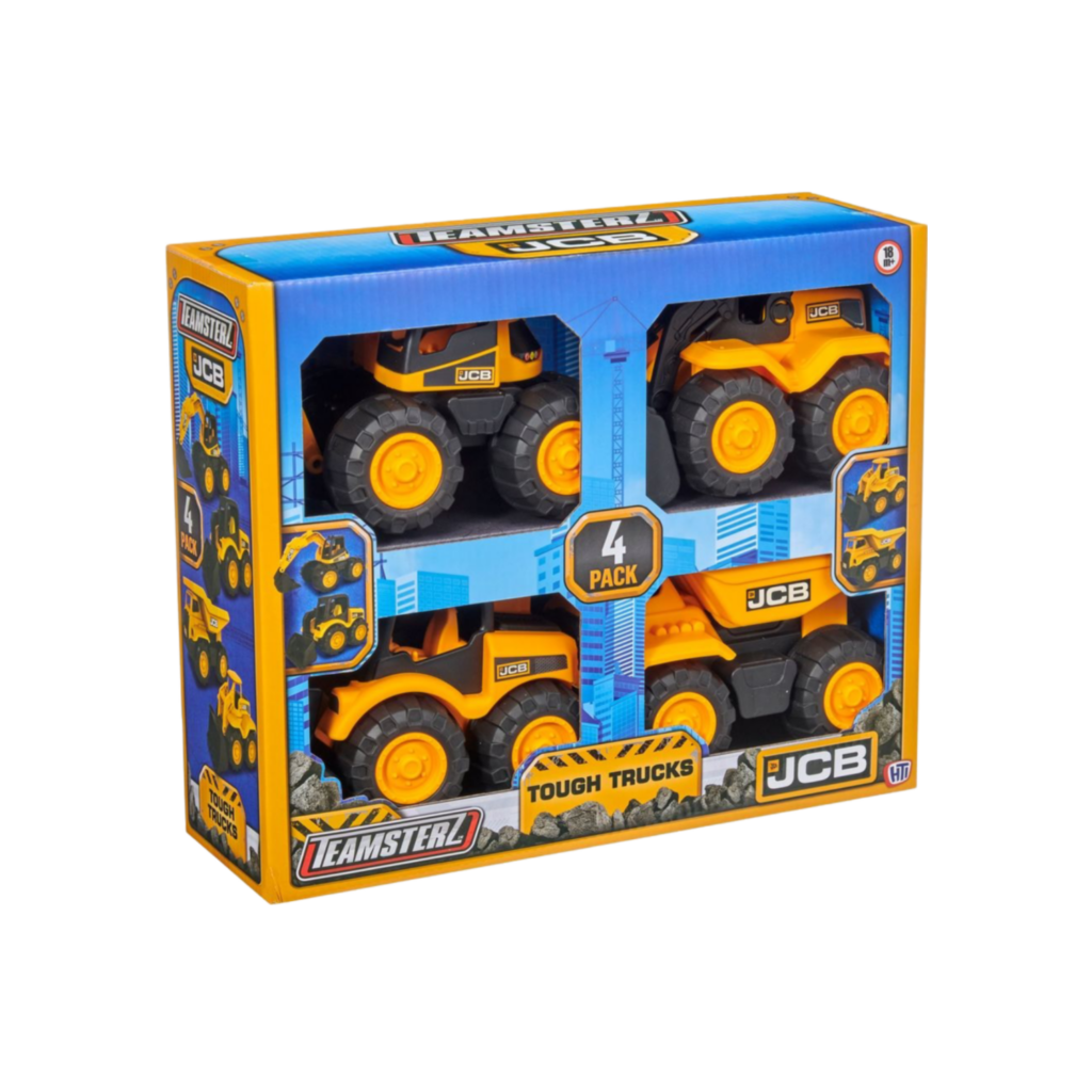 Teamsterz Jcb 7" Tough Trucks 4Pcs