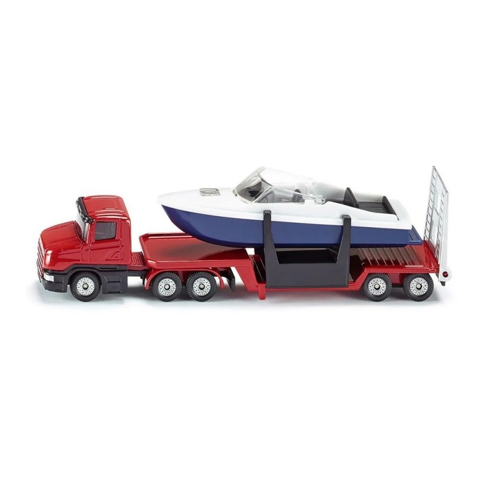Siku Die Cast Low Loader With Boat