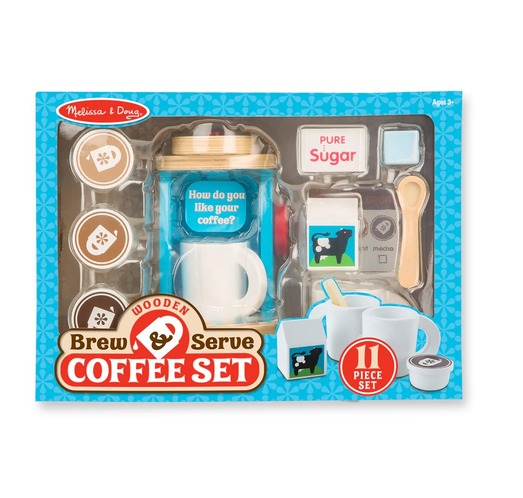 Melissa & Doug Wooden Brew & Serve Coffee Set 46009842