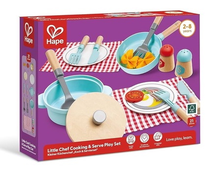 Hape  Little Chef Cooking & Serve Play Set