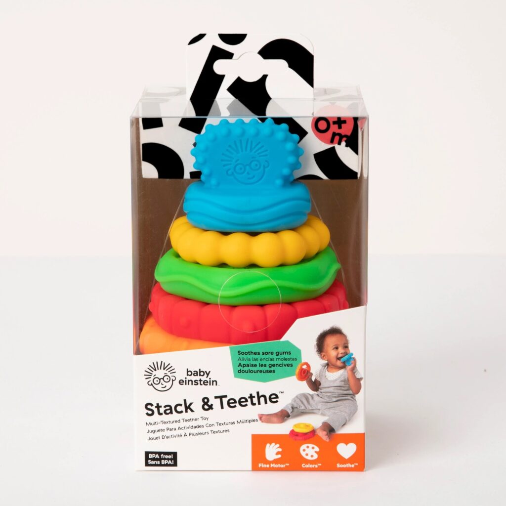 Baby Einstein  Stack & Teethe Multi-Textured Teether Toy