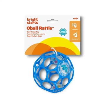 Bright Starts Oball Rattle Easy-Grasp Toy - Blue
