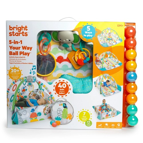 Bright Starts  Neutral 5-In-1 Ball Pit Gym Refresh
