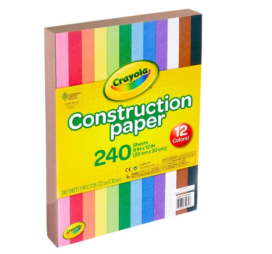 Crayola 240 Ct Construction Paper