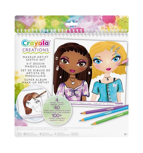 Crayola Creations Make-Up Sketch Portfolio