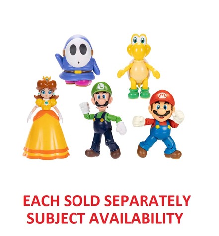 Nintendo Super Mario 4" Figure Wave #38 Assorted 5