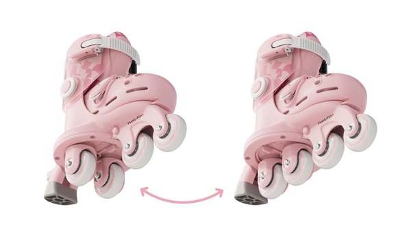 Yvolution Twista Skates Size 7-11 (Pink)