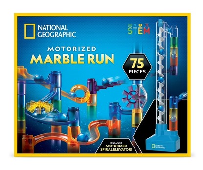 National Geographic Motorized Marble Run - 75 Pieces Set