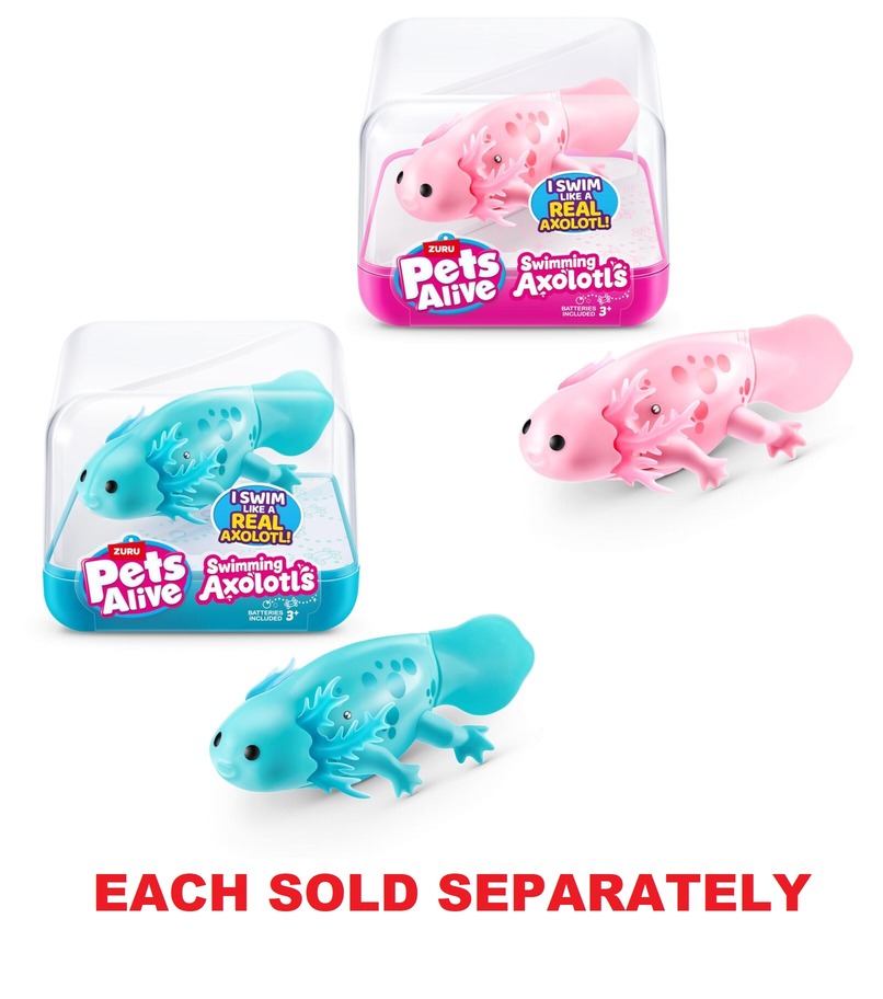 Zuru Pets Alive - Robo Axolotl Series 1 Swimming Axolotl Cube