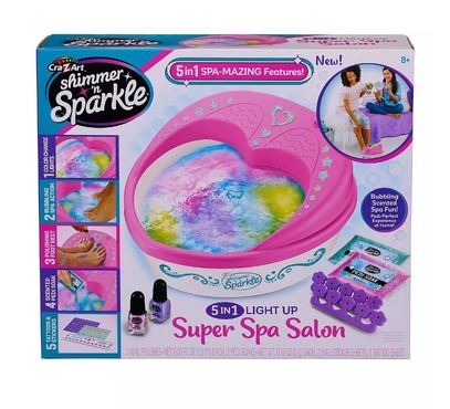 Cra-Z-Art Shimmer N' Sparkle 5-In-1 Light Up Super Spa Salon