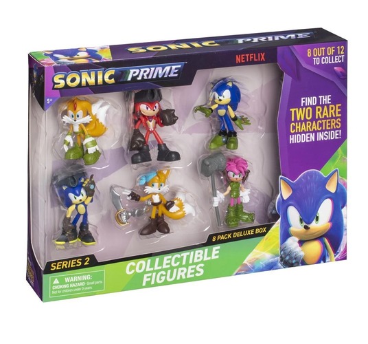 Jakks Pacific Sonic The Hedgehog Figure Deluxe 8-Pack Window Box 2.5