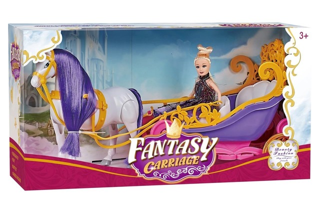 Transtern Fantasy Carriage With Doll N' Carriage