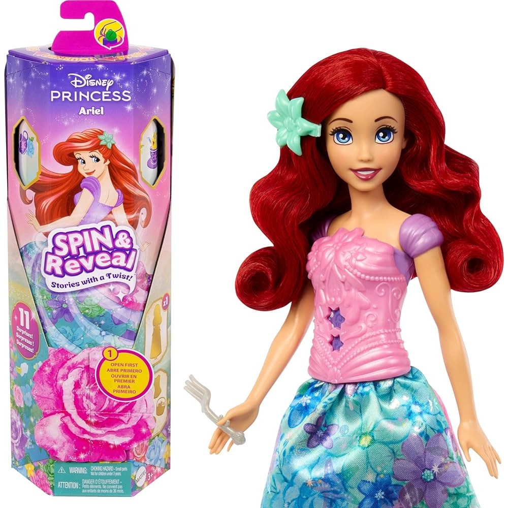 Mattel Disney Princess Fashion Doll Spin & Reveal Ariel - Wave 1