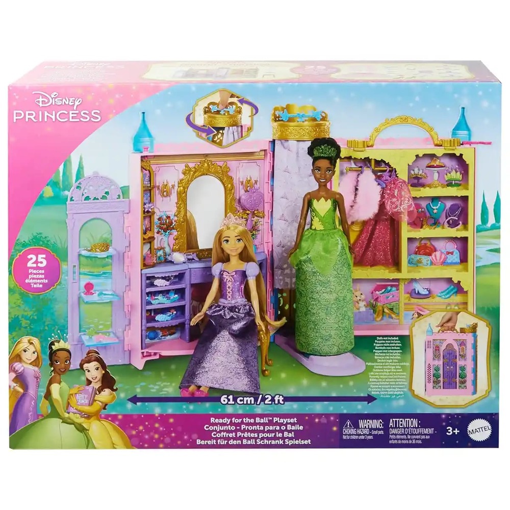 Mattel Disney Princess - Ready For The Ball Closet Playset