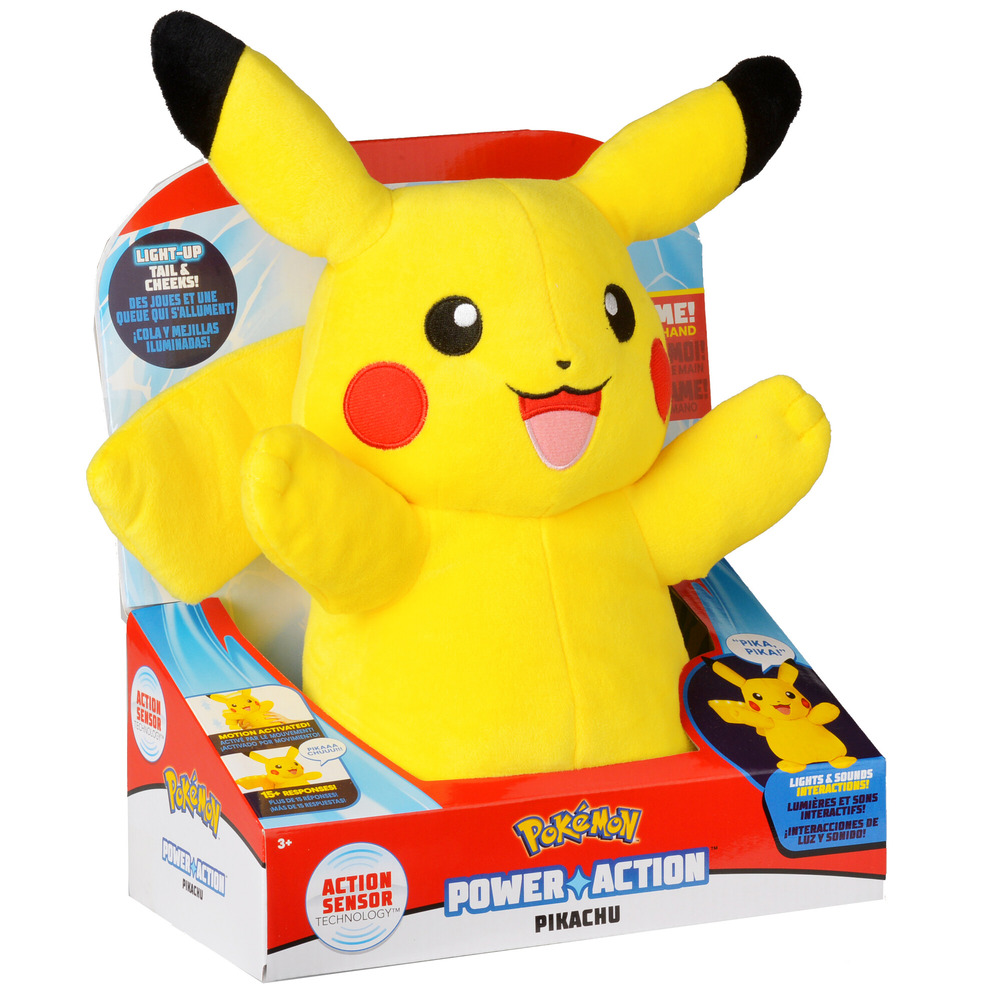 Pokemon Plush Power Action Pikachu B/O