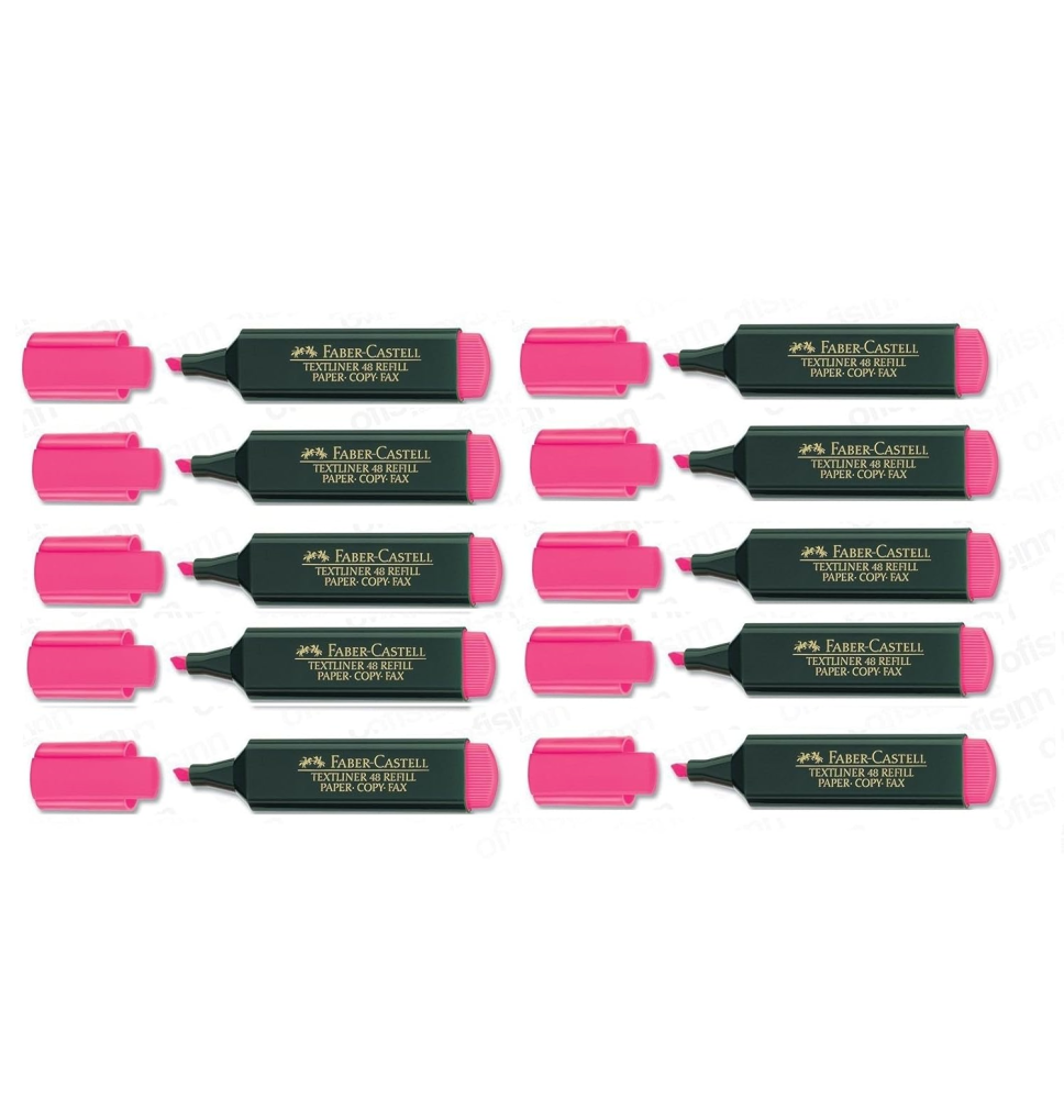 Faber-Castel Pink Highlighter 10Pc 1Box