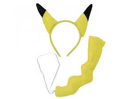 Pikachu headband and tail