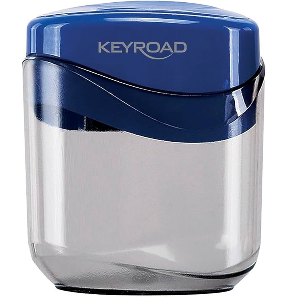 Keyroad Metal 2Hole Sharpener With Plastic Case 1Pc