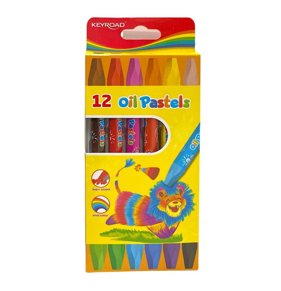 Keyroad Oil Pastels 12Pc 1Pck