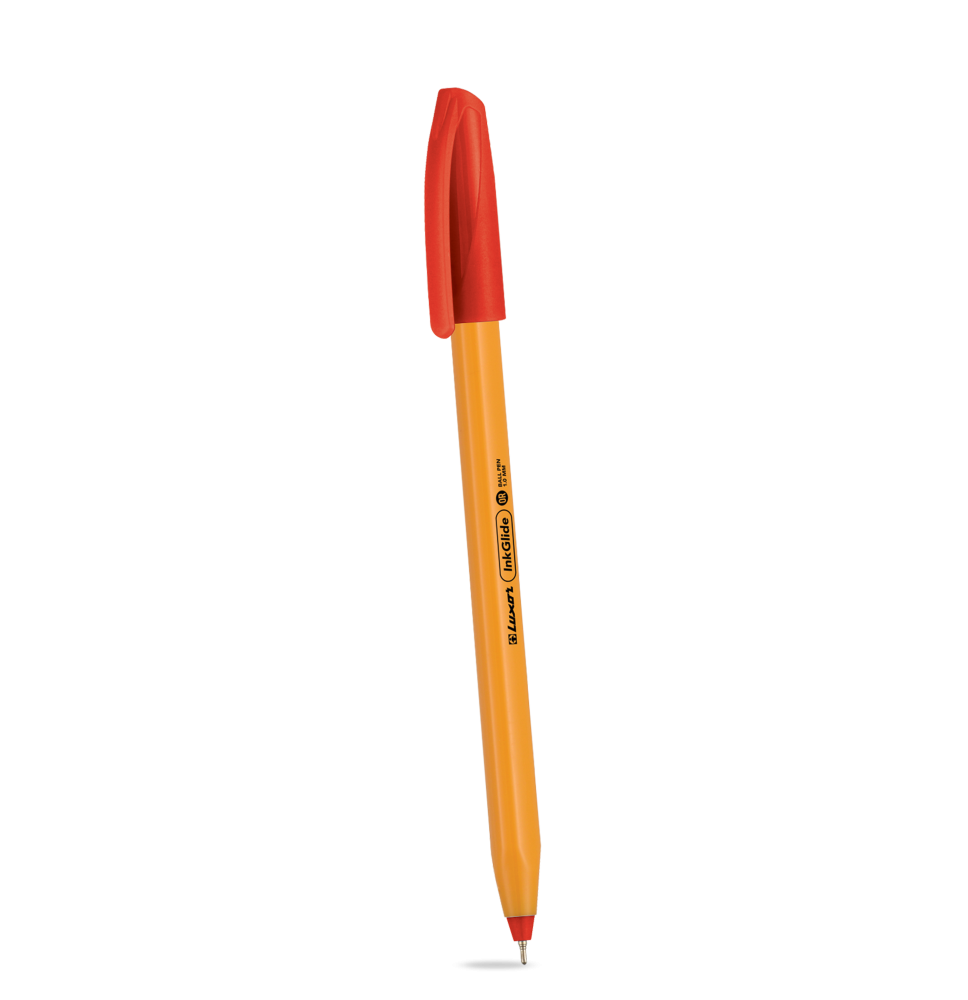 Luxor Ink Glide Triangular Shape Ball Point Pen 1Pc - Orange