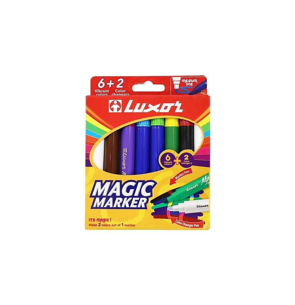 Luxor Magic Marker 8Pc 1Pck