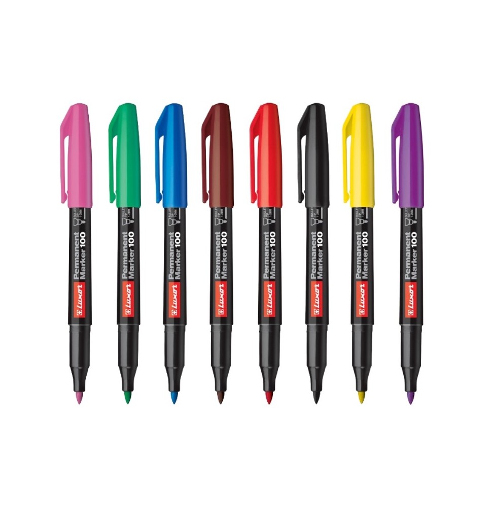 Luxor Permanent Marker 100 Asst 1Pc