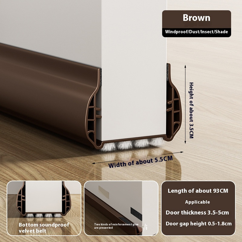 شريط غلق سدادة الباب ، عزل الغبار والضوضاء - Door Draft Stopper for Bottom, Seal Dust And Noise Insulation Weathe