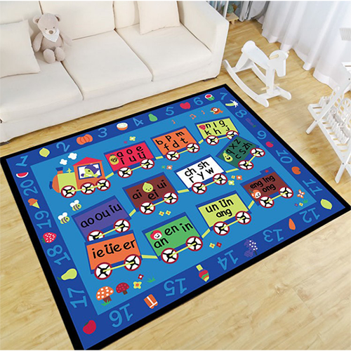 Letter and color train rug -160X230