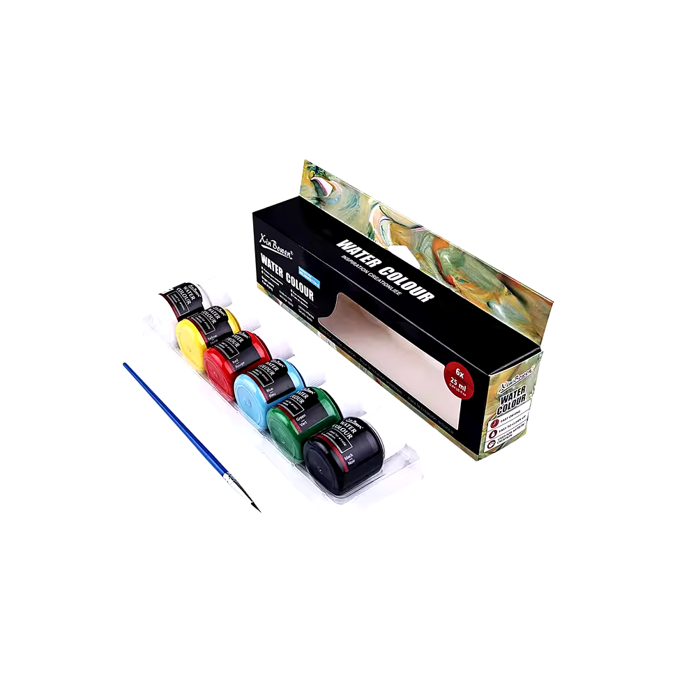 Pan Wen Bo Gouache Color 6x25ml 1Pck