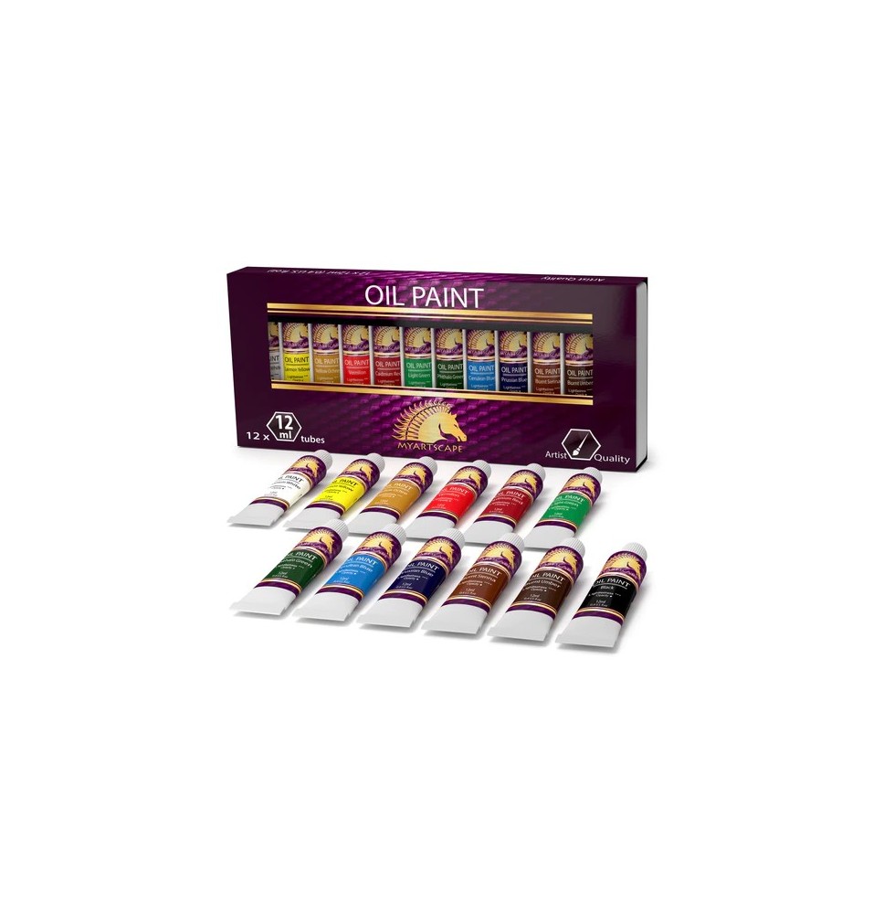 Pan Wen Bo Oil Color 12x12ml 1Pck