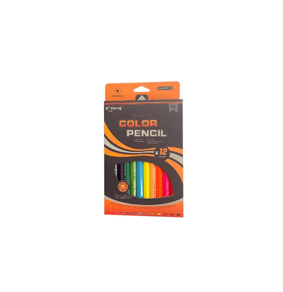 Yalong Color Pencil 12Pc 1Pck