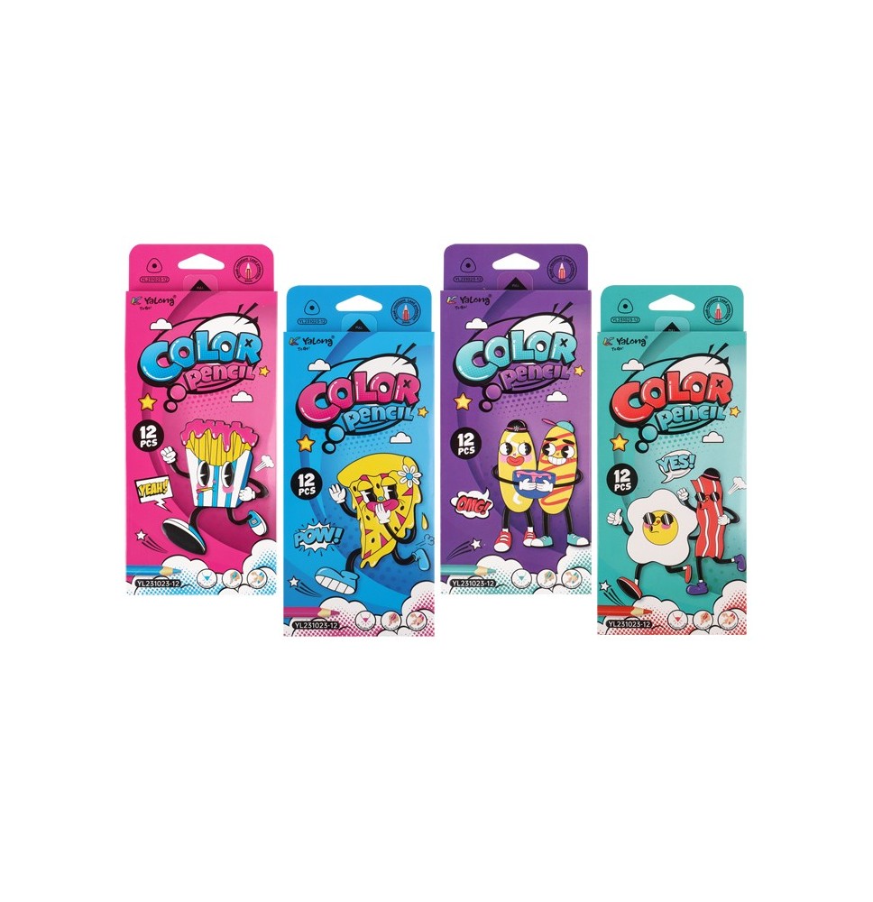 Yalong Color Pencil-Pow 12Pc 1Pck