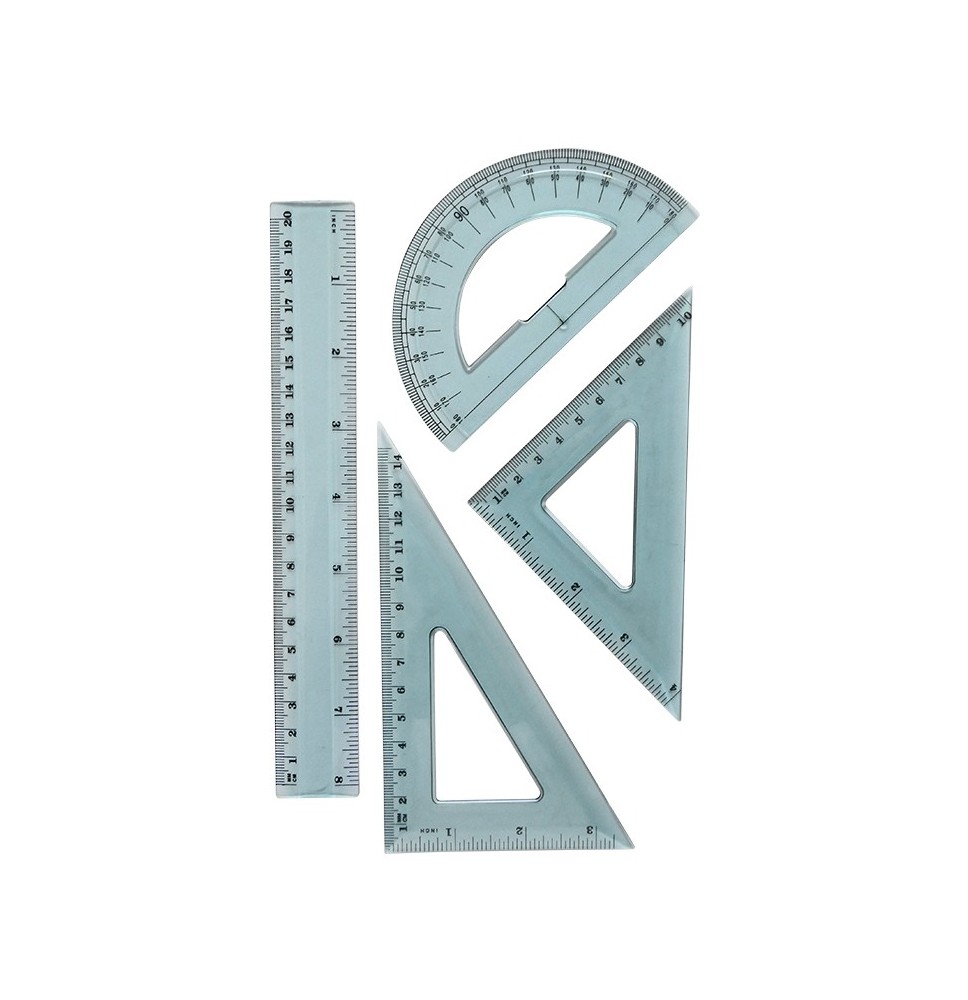 Yalong Pvc Ruler 4Pc Set