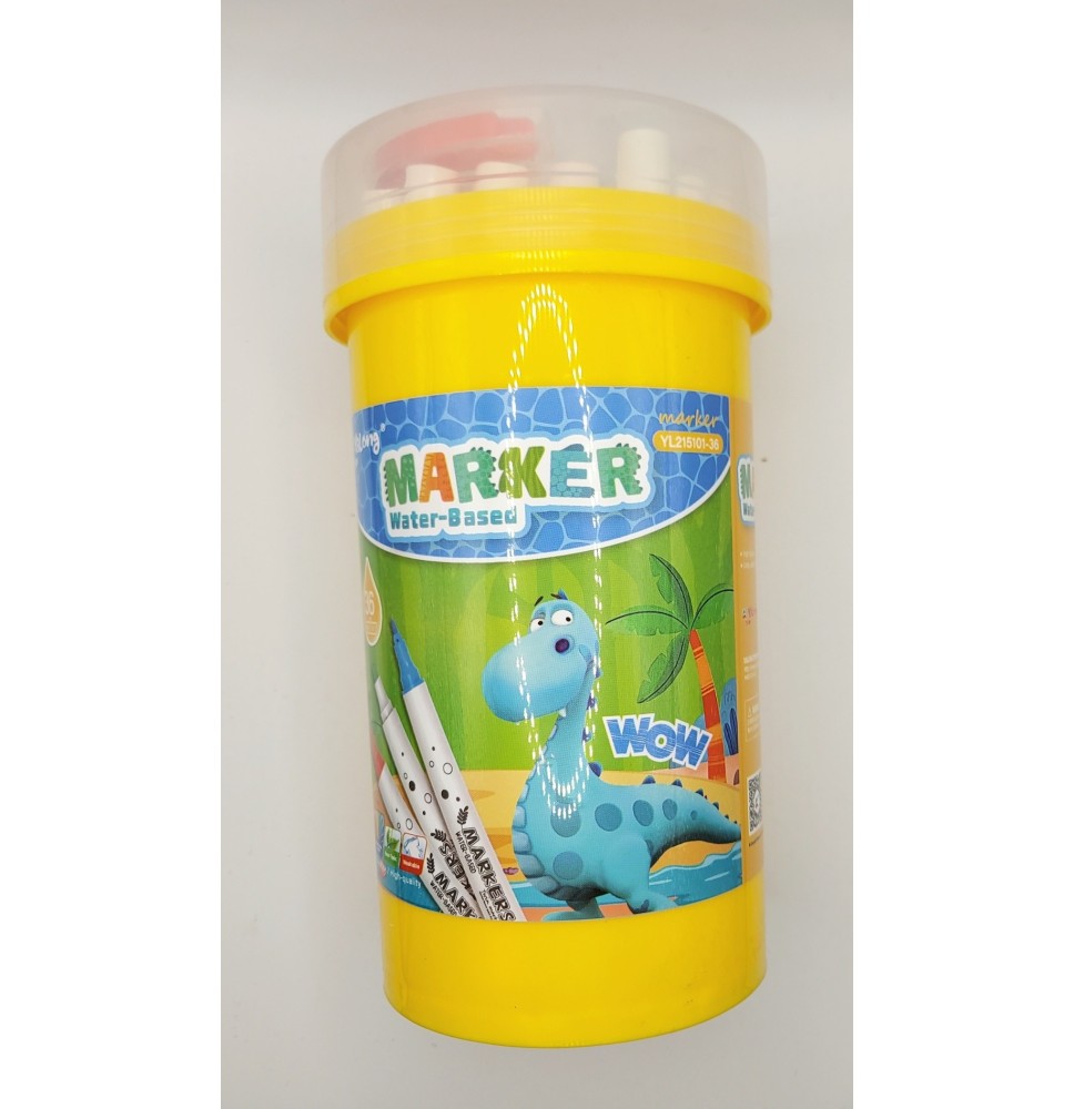 Yalong Water Based Marker 36Pc 1Jar