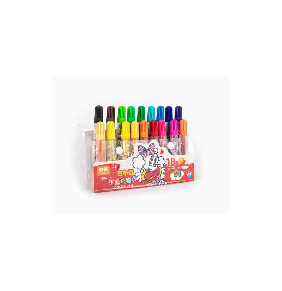 Zhong Cai Color Pen 18Pc 1Pck