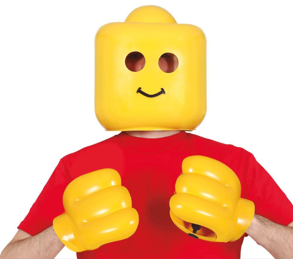Lego Mask and Hand Plastic