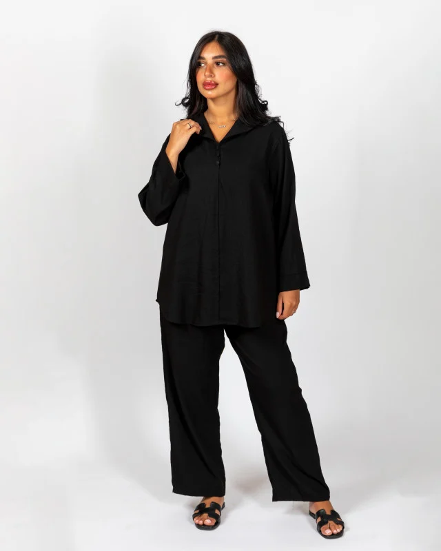 pant +shirt short black