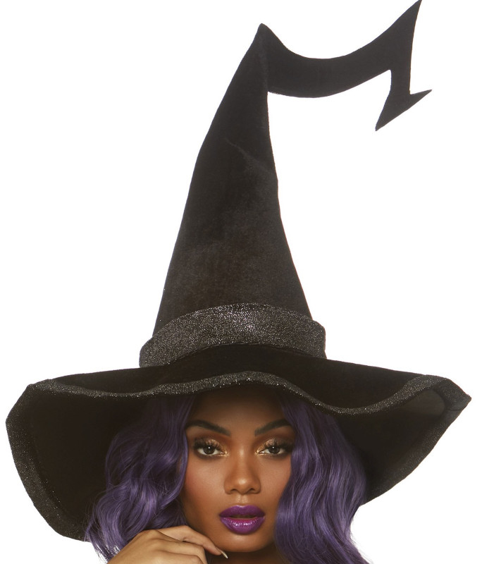 Bewitched velvet witch hat