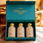 Box of three signature perfumes:Damascus. Majestic. L'Adore Bakhoor.