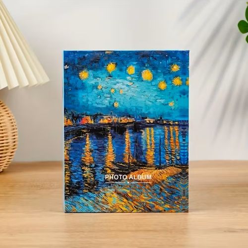 Starry Night 6" Photo Album - 100 Pockets, Memory Gift