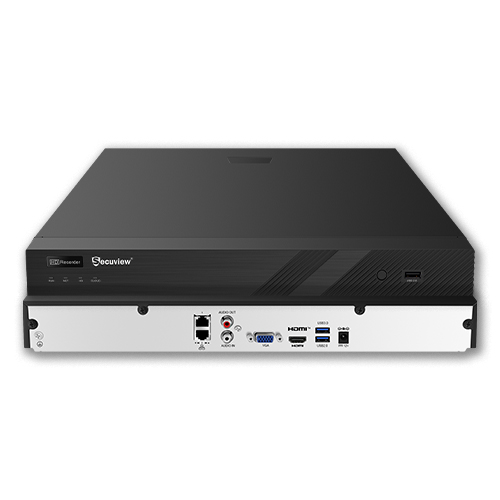 Secuview 16CH 4K Non-PoE Hybrid NVR | High Performance & ONVIF Support.