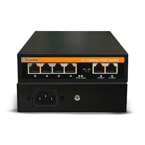 Secuview 4x PoE + 2x Uplink | Reliable100Mbps Connectivity.